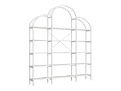Prateleira*Hauss Spole Estante em forma de nuvem com 5 prateleiras - MDF e metal - Branca Branco