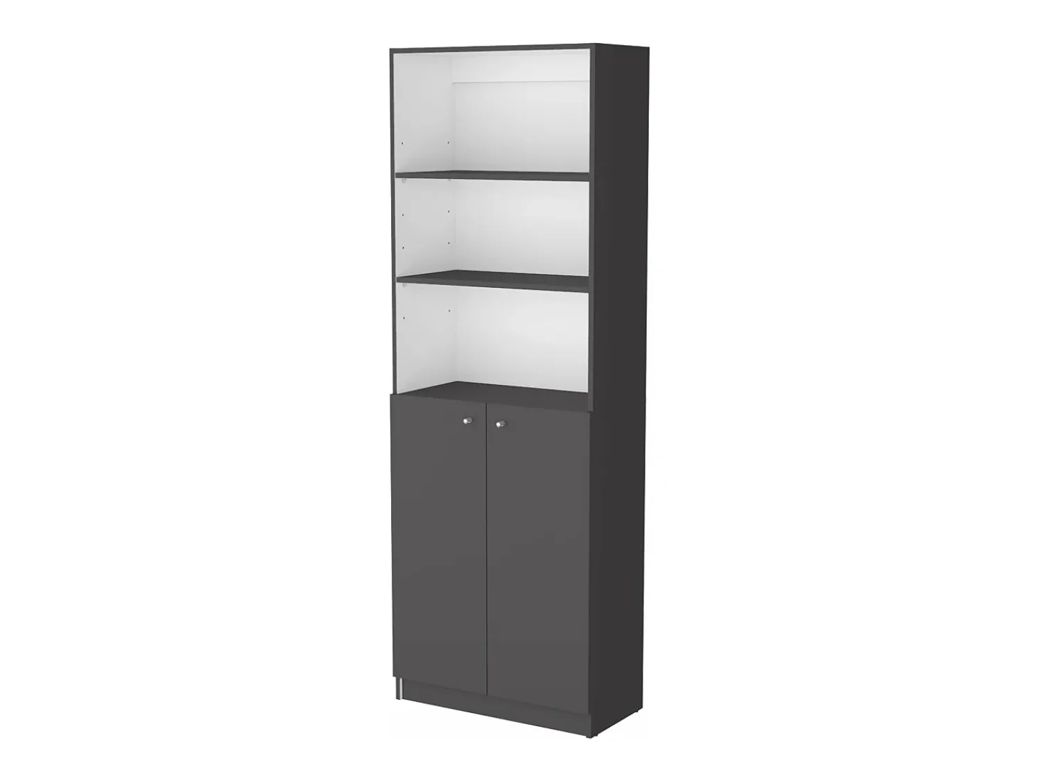 Prateleira|TuHome Estante em melamina Home com armário inferior e 3 prateleiras exteriores , 180.59 cm X 62.78 cm X 29.89 cm , Multicolor Multicor