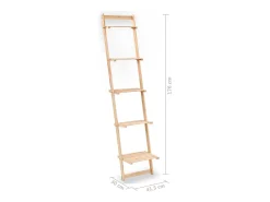 Sale vidaxl Estante escada de parede madeira de cedro 41,5x30x176 cm Bege