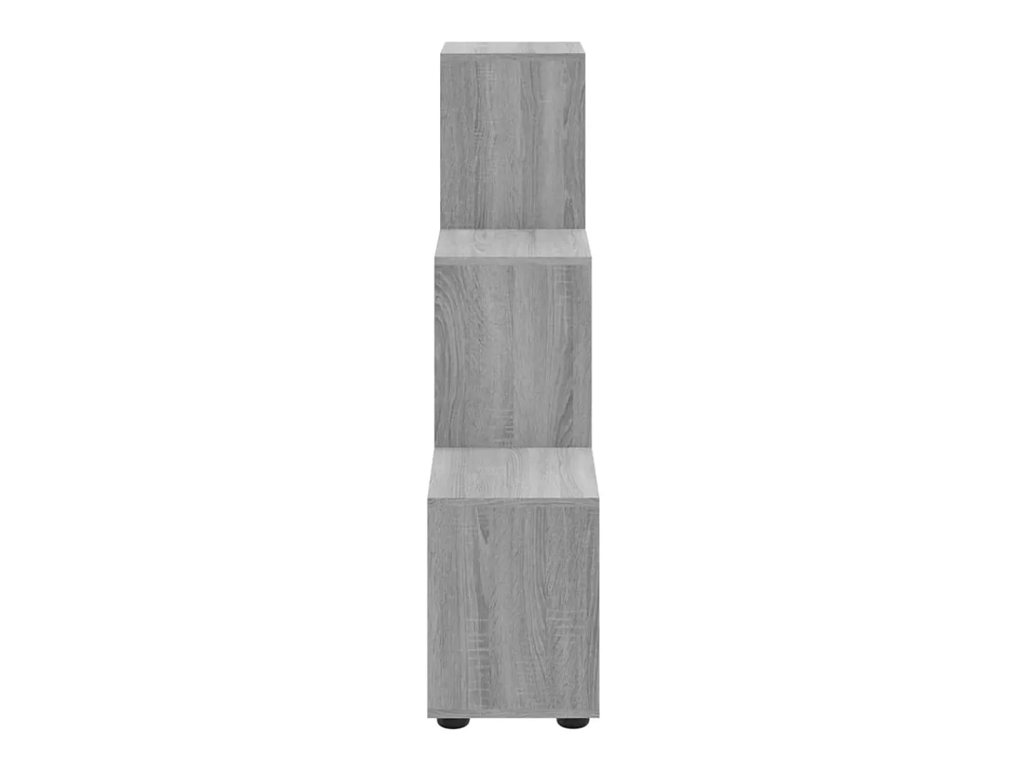 vidaxl Estante escada/prateleira 107 cm derivados madeira cinza sonoma^ Vitrina