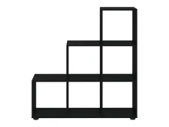 Vitrina*vidaxl Estante escada/prateleira derivados de madeira 107 cm Preto