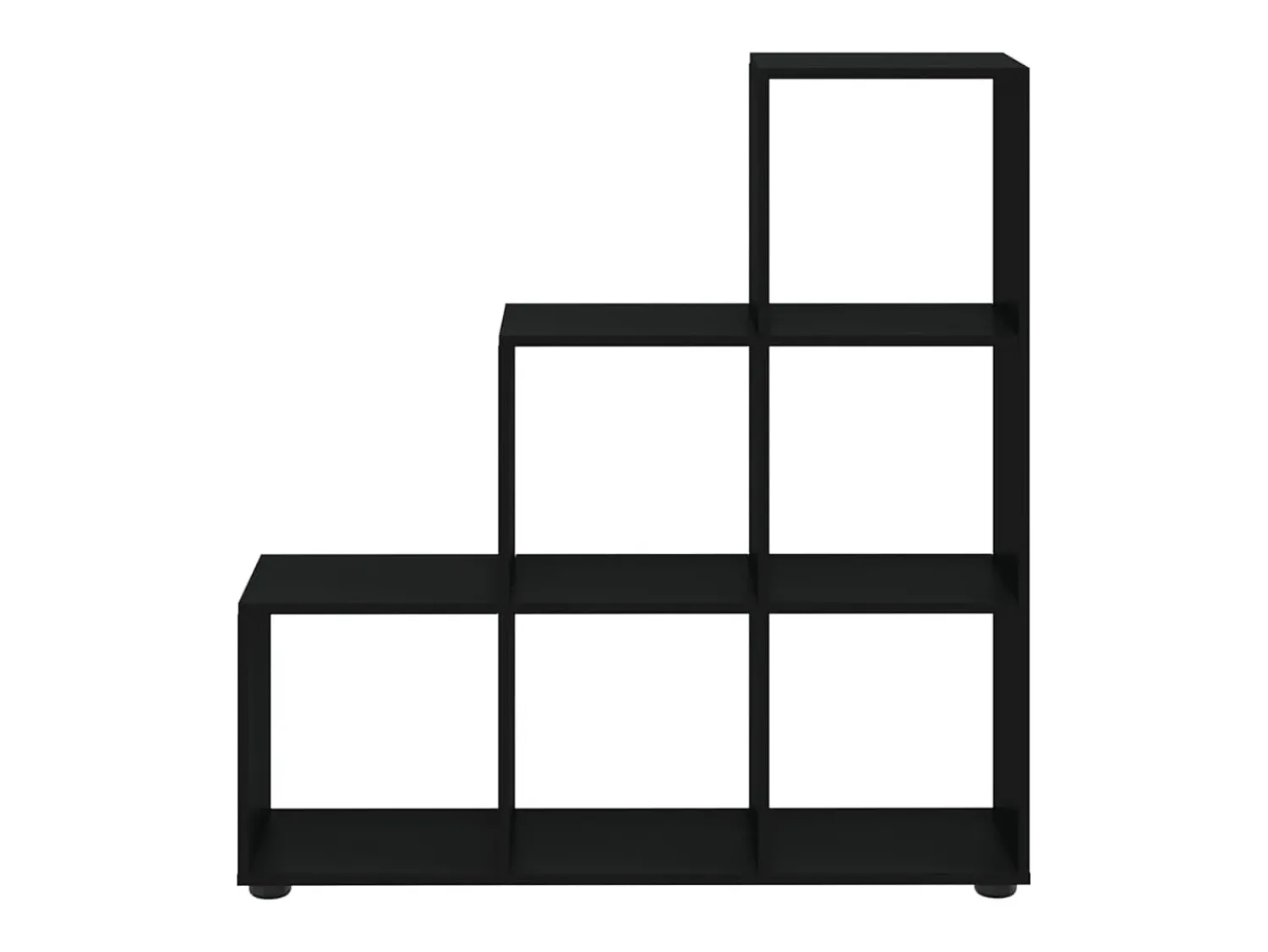 Vitrina*vidaxl Estante escada/prateleira derivados de madeira 107 cm Preto