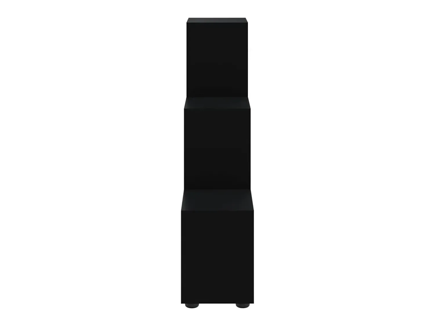 Vitrina*vidaxl Estante escada/prateleira derivados de madeira 107 cm Preto