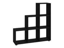 Vitrina*vidaxl Estante escada/prateleira derivados de madeira 107 cm Preto