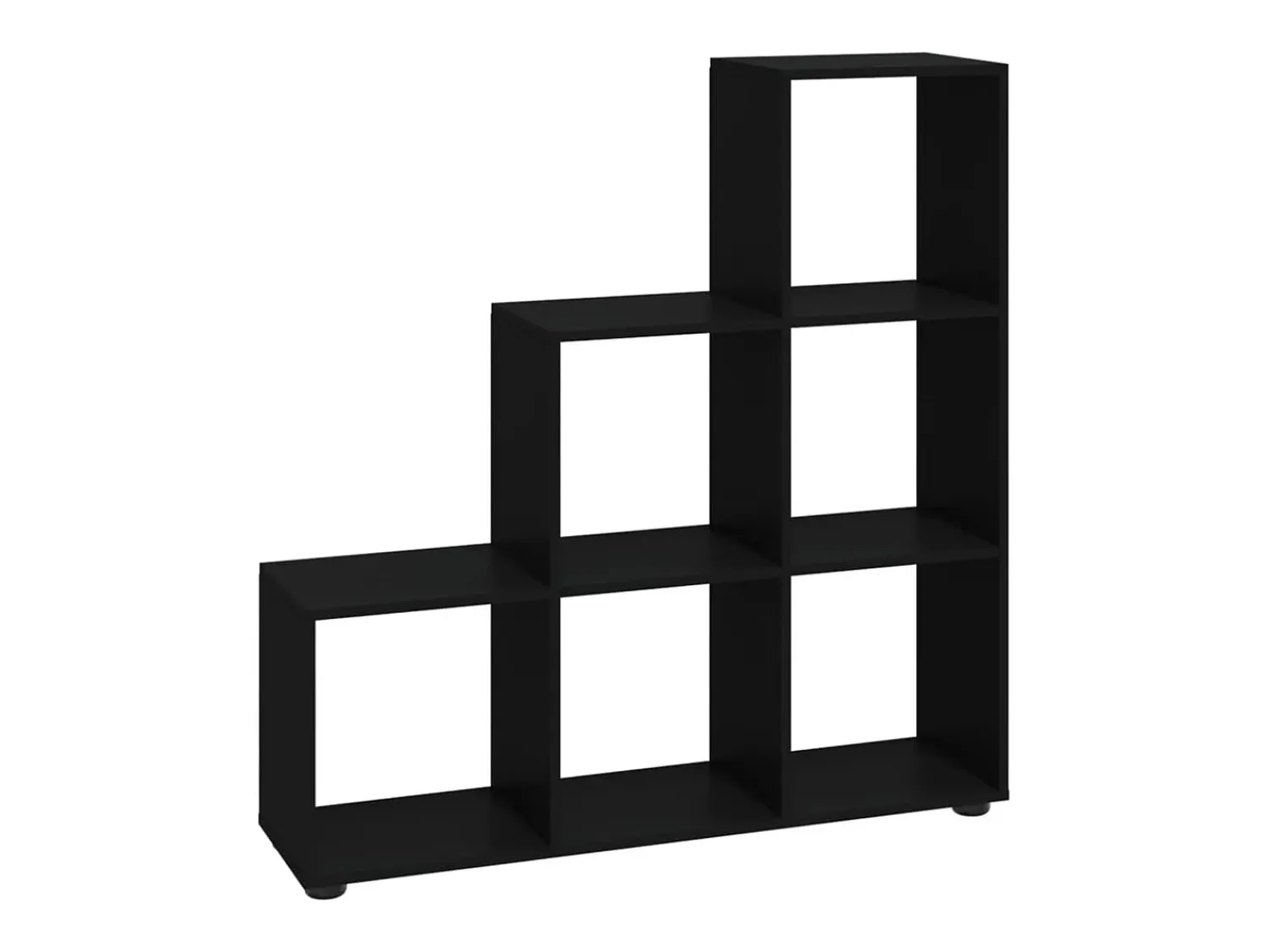 Vitrina*vidaxl Estante escada/prateleira derivados de madeira 107 cm Preto