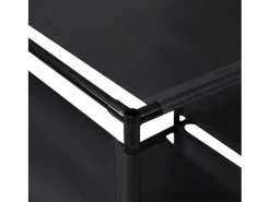 Estante expositora em escada 130x45x170 cm tecido PT430666^ Prateleira