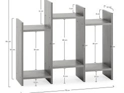 New VS Venta-stock Estante Feroe 3 espaços em Carvalho Castanho