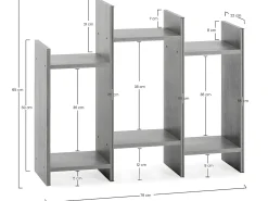 Best VS Venta-stock Estante Feroe 3 espaços em Branco