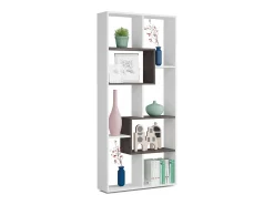 Prateleira*Dmora Estante Fremont, Estante multiposições com 8 compartimentos, Estante de escritório, Prateleira divisória, 80x25h180 cm, e Ã