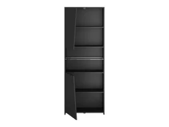 Prateleira* Estante Gamer Moderna com LED , 6 Prateleiras, 180x67x28 cm Preto