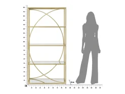 ESTANTE GLAMMY 90X38X180 CM^ Biblioteca