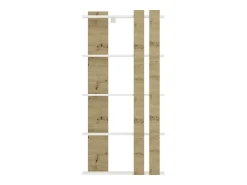Online Estante haaus Elmo, 5 prateleiras, /Carvalho Artisan, 80 x 20 x 160 cm Branco