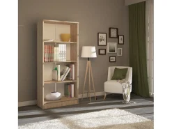 Consola| Estante haaus Flint, 3 prateleiras, Carvalho Sonoma, 70 x 32 x 159 cm Bege