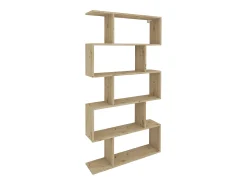 Estante haaus Kimo, 5 compartimentos, Carvalho Artisan, 90 x 20 x 160 cm^ Biblioteca