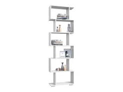 Biblioteca* Estante haaus Tokyo, 6 gavetas, , 60 x 24 x 196 cm Branco