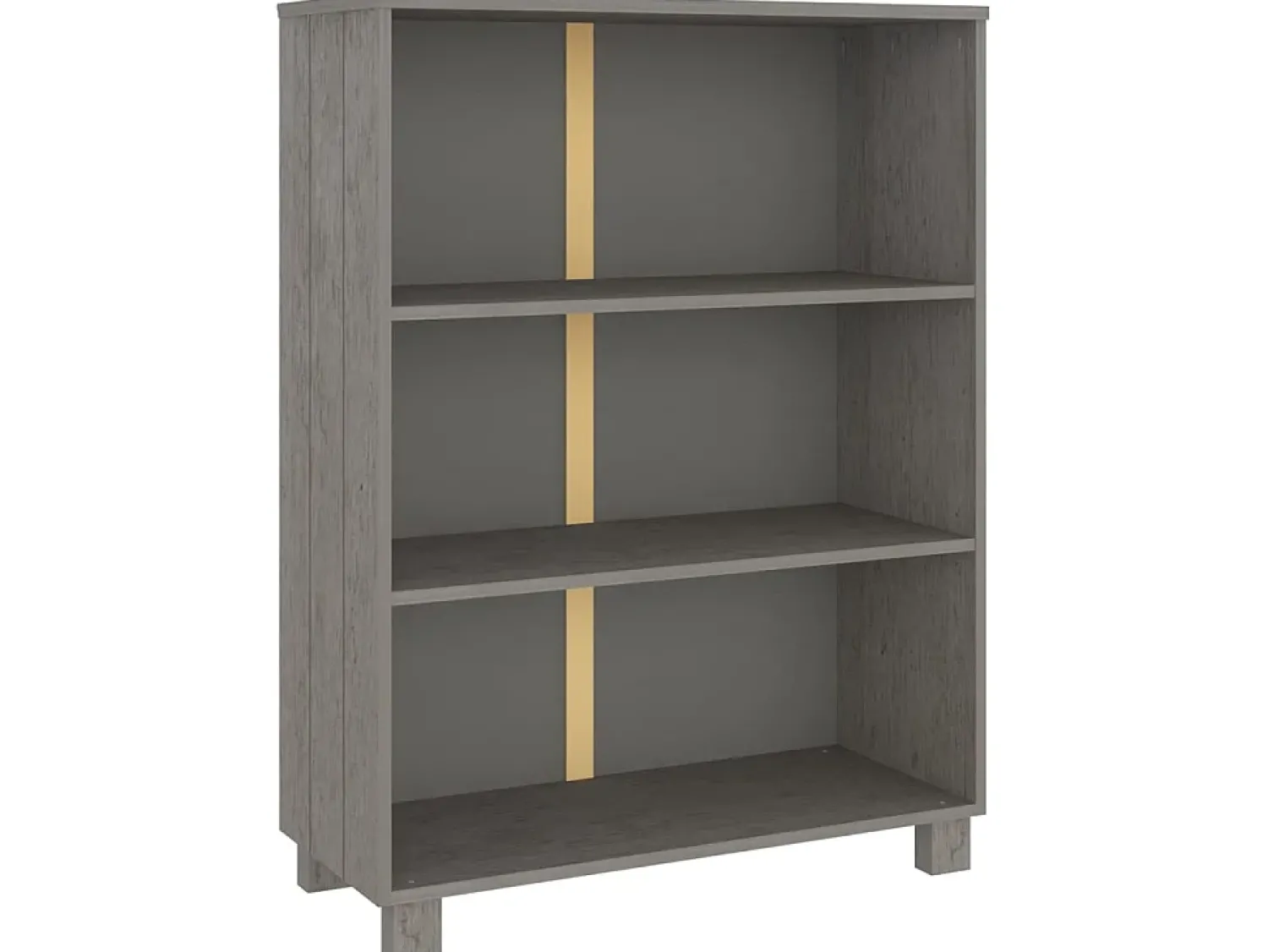 Estante HAMAR 85x35x112 cm pinho maciço cinza-claro PT489441^ Biblioteca