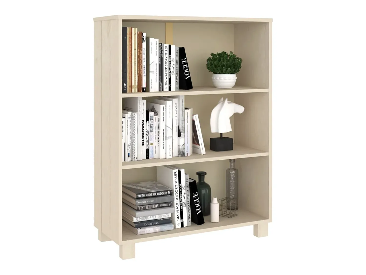 Vitrina|vidaxl Estante HAMAR 85x35x112 cm pinho maciço -mel Castanho