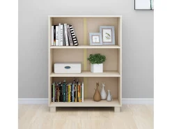 Vitrina|vidaxl Estante HAMAR 85x35x112 cm pinho maciço -mel Castanho