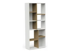 Sale Estante horizontal AMBIHOME ESSENCE - /Carvalho, C78xP36xA183cm Branco
