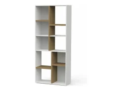 Sale Estante horizontal AMBIHOME ESSENCE - /Carvalho, C78xP36xA183cm Branco