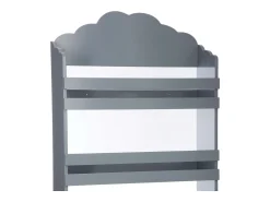 Biblioteca|Atmosphera Estante infantil Douceur Grey com 3 prateleiras, branco, cinza, carvalho claro Cinzento