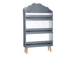 Biblioteca|Atmosphera Estante infantil Douceur Grey com 3 prateleiras, branco, cinza, carvalho claro Cinzento