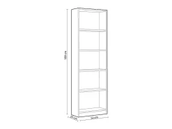 Prateleira|duehome Estante Infantil Juvenil I-Joy Melamina Verde 52x180x25 cm Verde claro