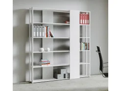 Biblioteca|ITAMOBY Estante Kato B cinza branca Branco