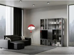Outlet ITAMOBY Estante Kato H com suporte para TV cimento Cinzento