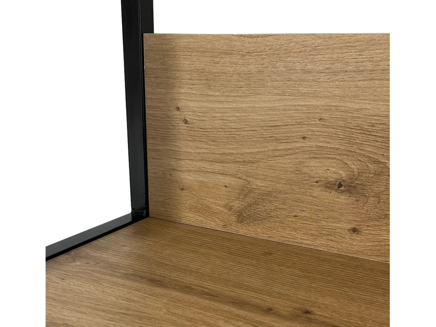 Prateleira|Akord Estante Loft Industrial Preto/Carvalho Craft 50cm Preto / Natural claro