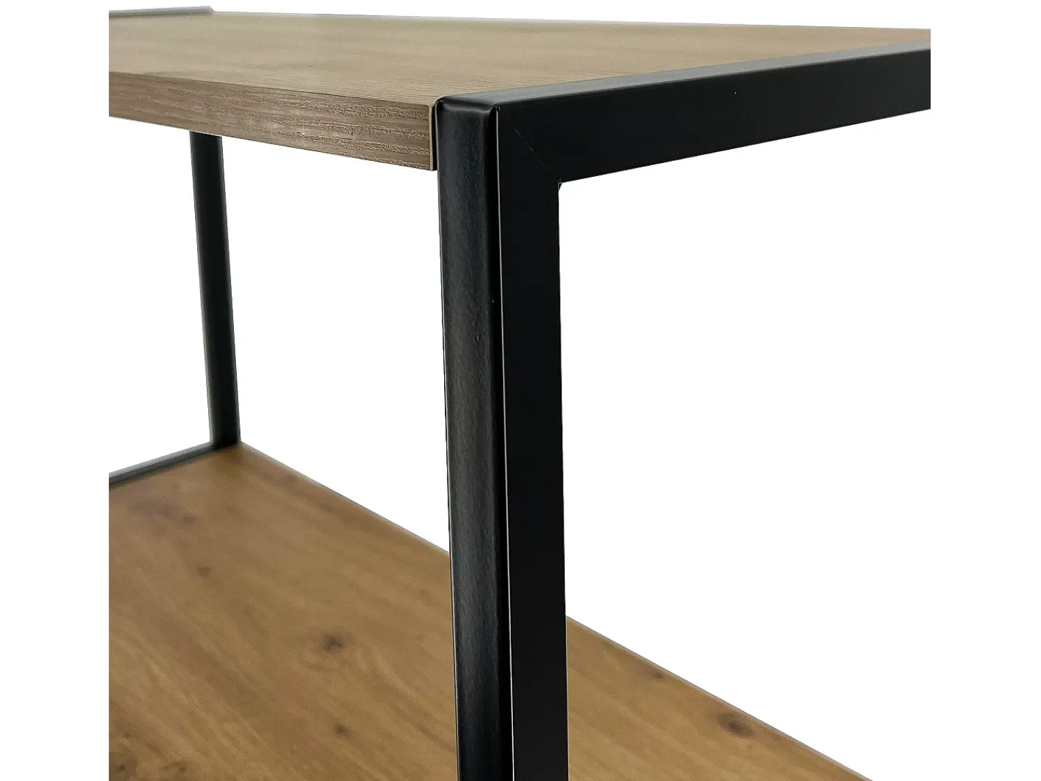 Prateleira|Akord Estante Loft Industrial Preto/Carvalho Craft 50cm Preto / Natural claro