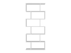 Hot Dmora Estante Lucio, Armário com prateleiras, Biblioteca de escritório, 100% Fabricado na Itália, 80x25h192 cm, brilhante Branco