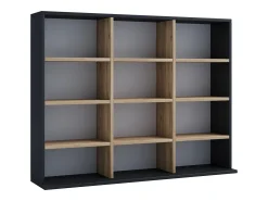 VCM Estante Megosa Antracite/carvalho mel A. 82 x L. 102 x P. 23 cm^ Móvel De Arrumação