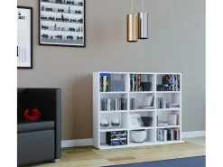 Móvel De Arrumação|VCM Estante Megosa Branco A. 82 x L. 102 x P. 23 cm Multicor