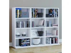 Móvel De Arrumação|VCM Estante Megosa Branco A. 82 x L. 102 x P. 23 cm Multicor