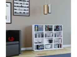 Móvel De Arrumação|VCM Estante Megosa Branco A. 82 x L. 102 x P. 23 cm Multicor