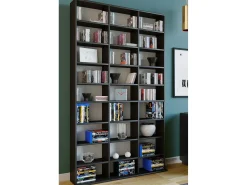 VCM Estante Megosa Preto A. 181 x L. 102 x P. 23 cm^ Móvel De Arrumação