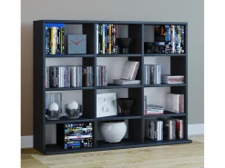 Móvel De Arrumação|VCM Estante Megosa Preto A. 82 x L. 102 x P. 23 cm Multicor
