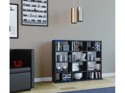 Móvel De Arrumação|VCM Estante Megosa Preto A. 82 x L. 102 x P. 23 cm Multicor