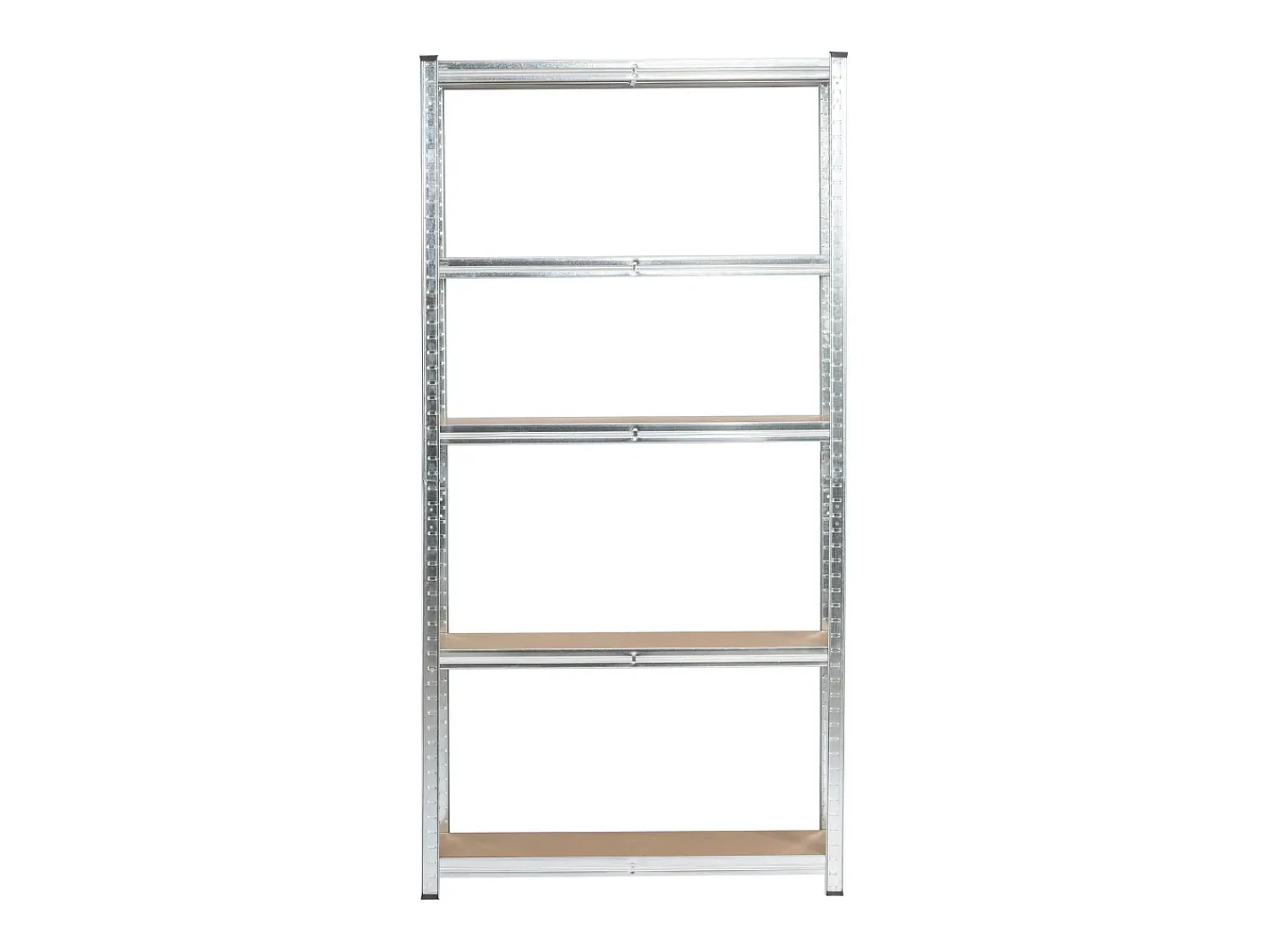 Prateleira|Akord Estante Metálica Prateada 90x30x180 cm - 5 Prateleiras Robustas, Suporta até 175 kg Cada, MDF e Aço Galvanizado, Montagem Fácil Prateado
