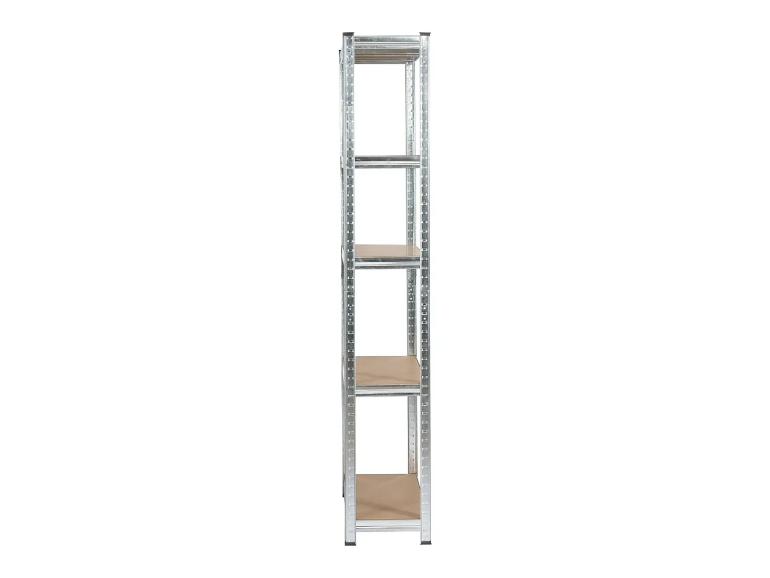 Prateleira|Akord Estante Metálica Prateada 90x30x180 cm - 5 Prateleiras Robustas, Suporta até 175 kg Cada, MDF e Aço Galvanizado, Montagem Fácil Prateado