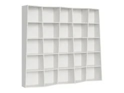 Biblioteca*ITAMOBY Estante moderna Trek 5 elementos cinza branca Branco