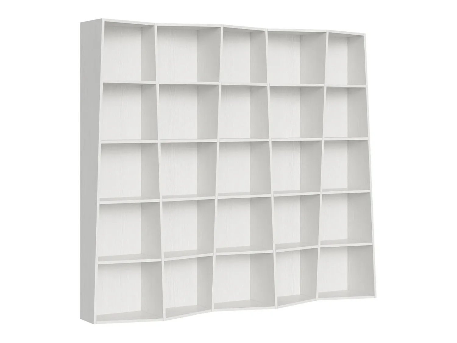 Biblioteca*ITAMOBY Estante moderna Trek 5 elementos cinza branca Branco