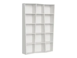 Biblioteca|ITAMOBY Estante moderna Trek 3 elementos cinza branca Branco