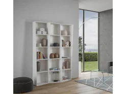 Biblioteca|ITAMOBY Estante moderna Trek 3 elementos cinza branca Branco