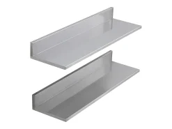 Hot Estante Mural SucceBuy em Aço Inox 30 x 8,6 para Cozinha E Restaurante Prateado