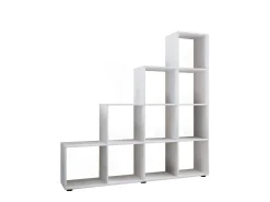 VCM Estante Napoli Branco A. 139 x L. 143 x P. 29 cm^ Prateleira