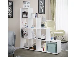 VCM Estante Napoli Branco A. 139 x L. 143 x P. 29 cm^ Prateleira