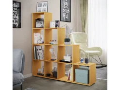 Prateleira|VCM Estante Napoli Livro A. 139 x L. 143 x P. 29 cm Multicor