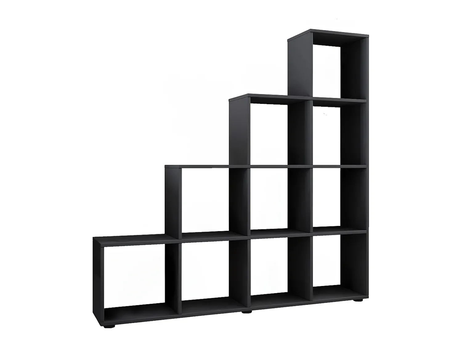 Prateleira|VCM Estante Napoli Preto A. 139 x L. 143 x P. 29 cm Multicor